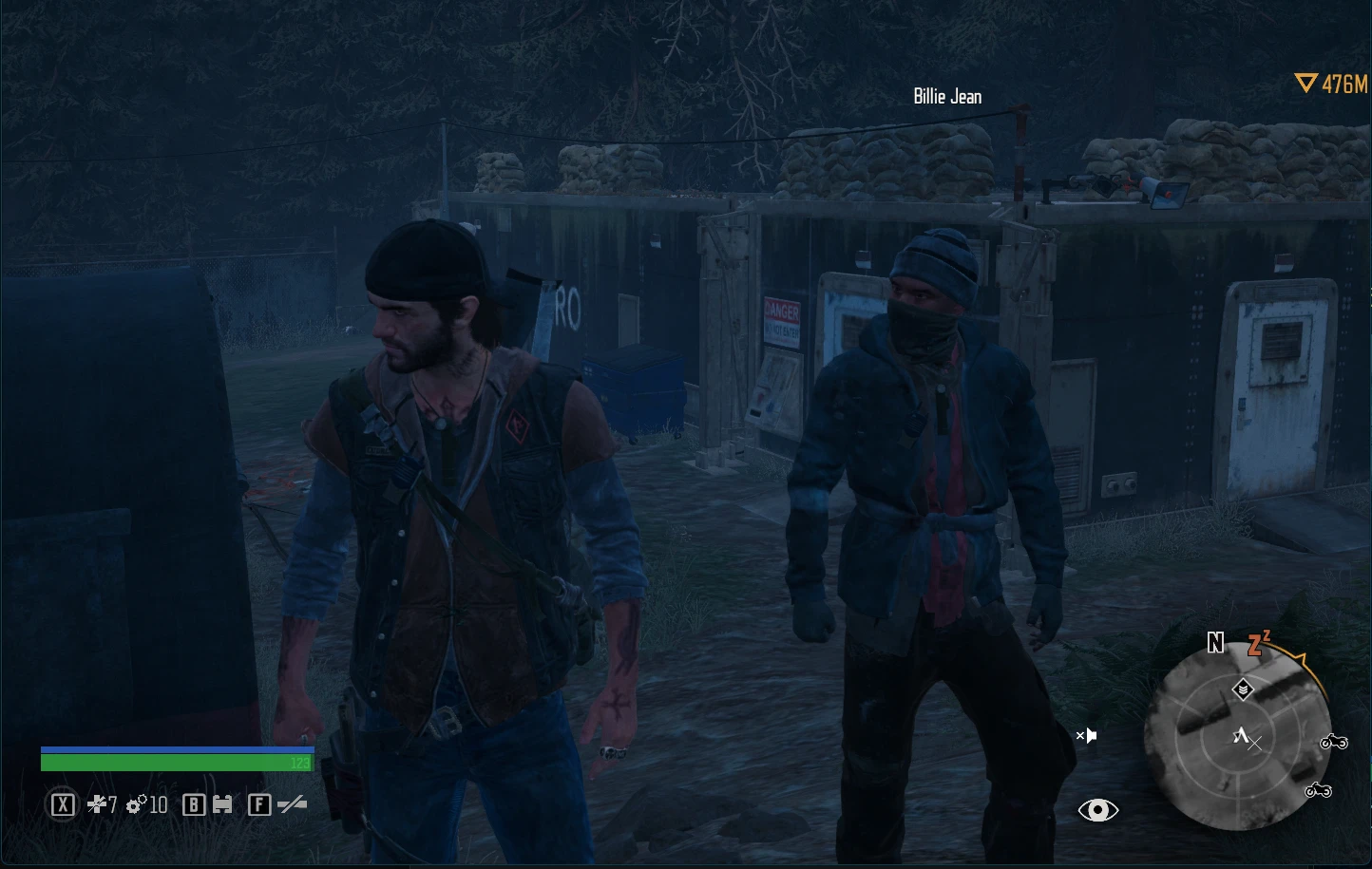 Creator screenshot of the early-alpha Days Gone Multiplayer co-op mod.