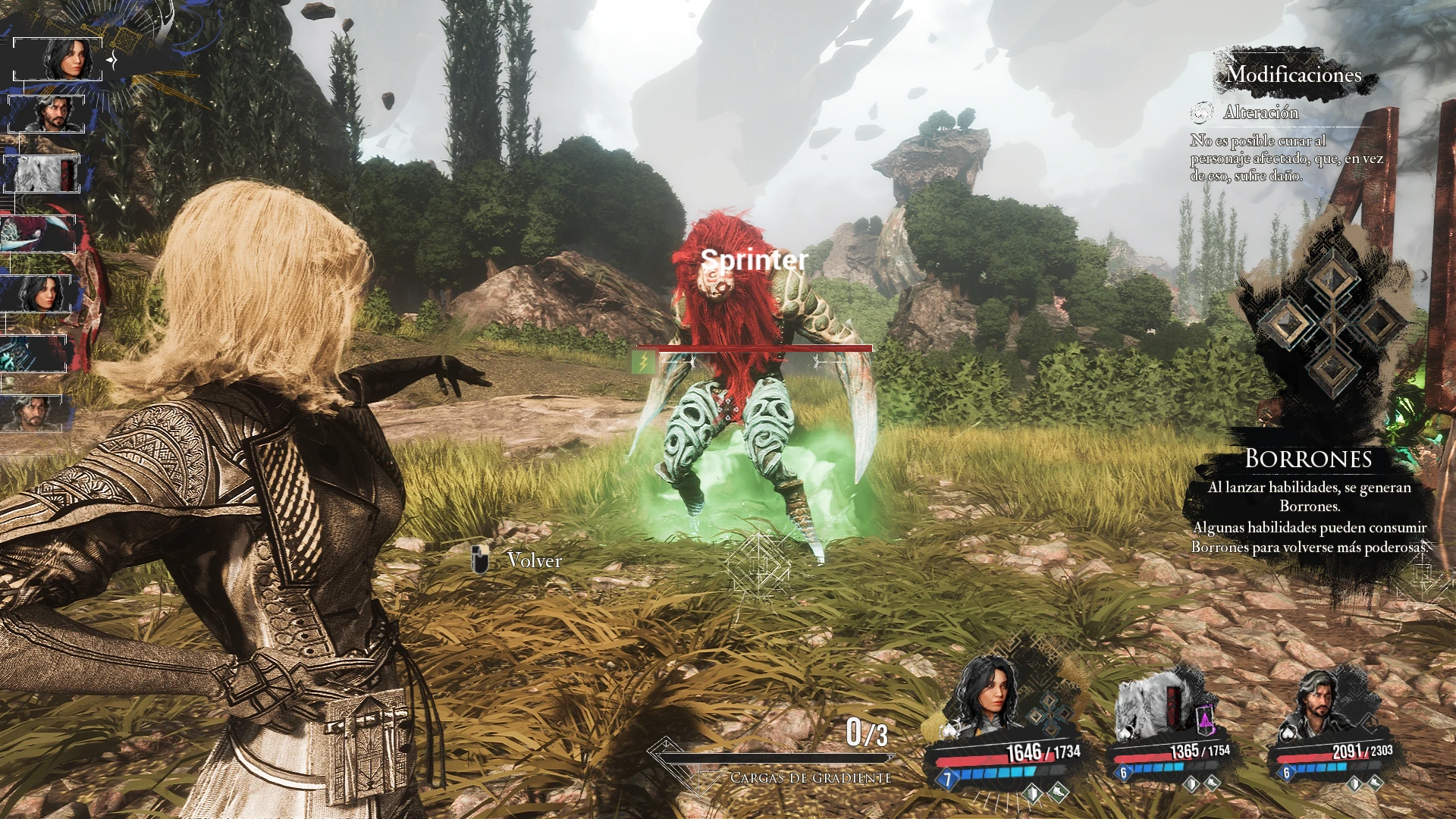 Creator screenshot of an enemy labeled “Sprinter” in Dynamic Enemy Overhaul for Clair Obscur: Expedition 33.