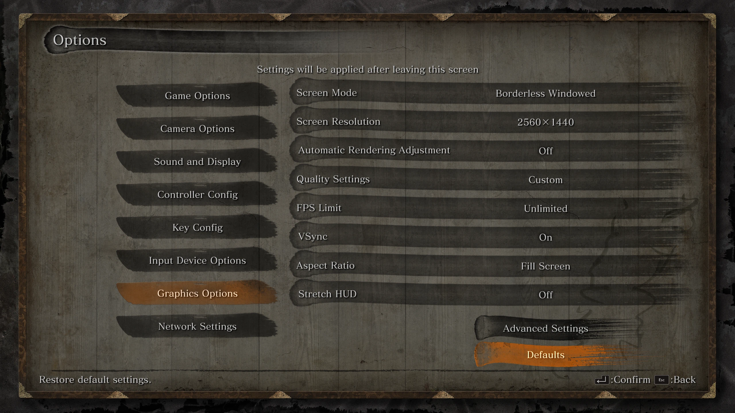 Sekiro FPS Unlock Native adds frame-rate, VSync and aspect-ratio controls to the game's own Graphics Options menu.
