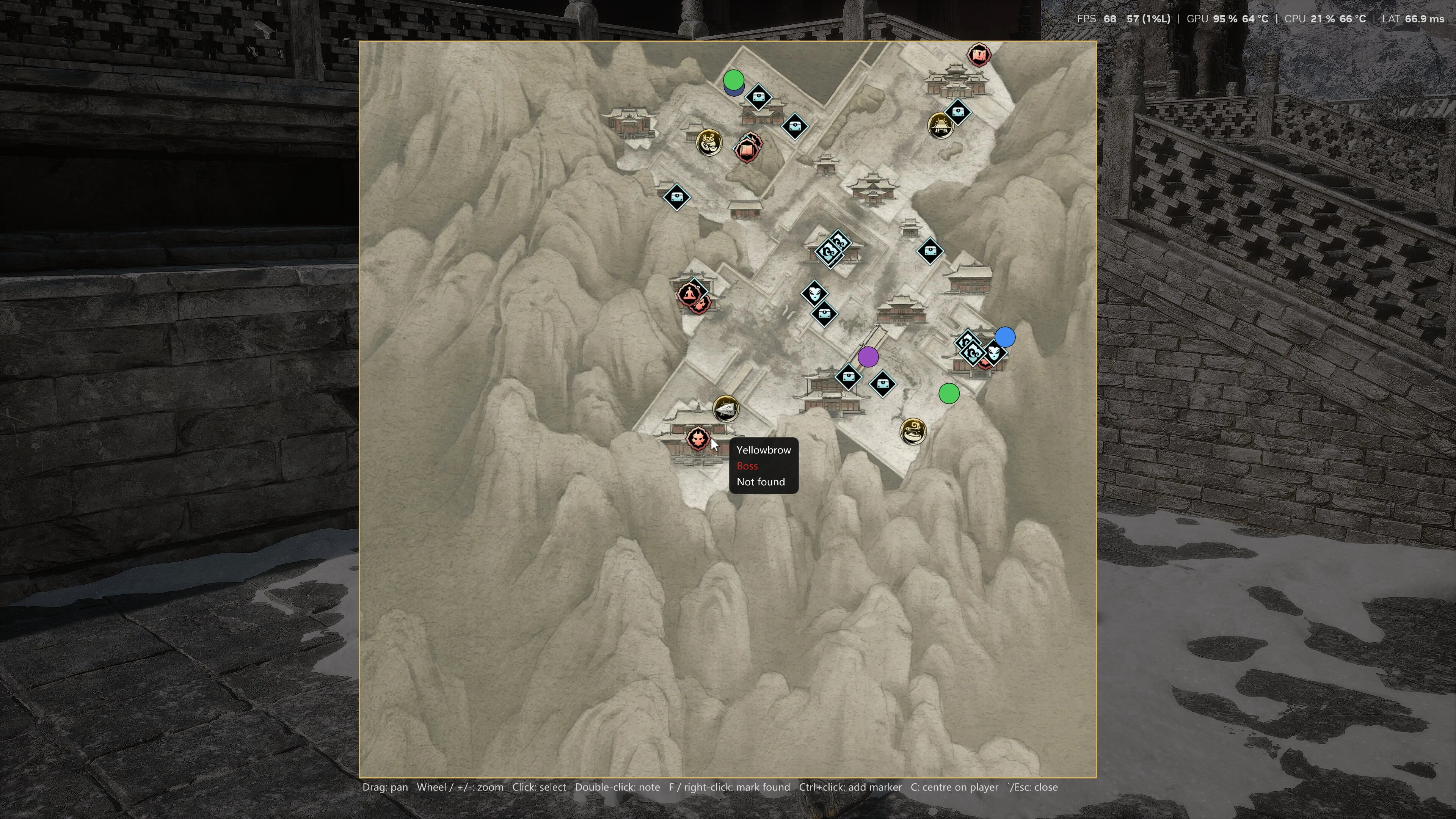 Creator screenshot of BetterNavi’s map interface. This earlier image does not demonstrate version 3 controller support.