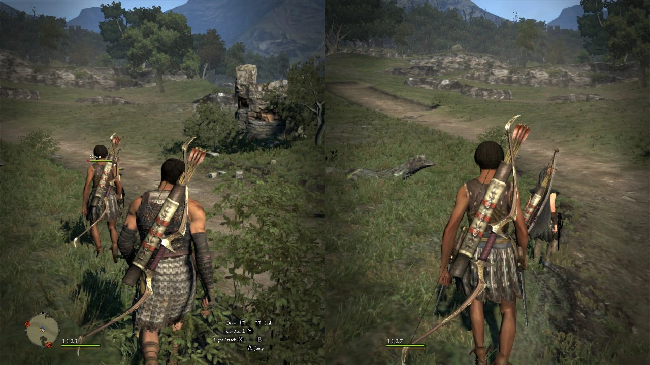 Creator gallery showing Dark Coop's local split-screen; earlier imagery, not evidence of the new v1.8 HUD.