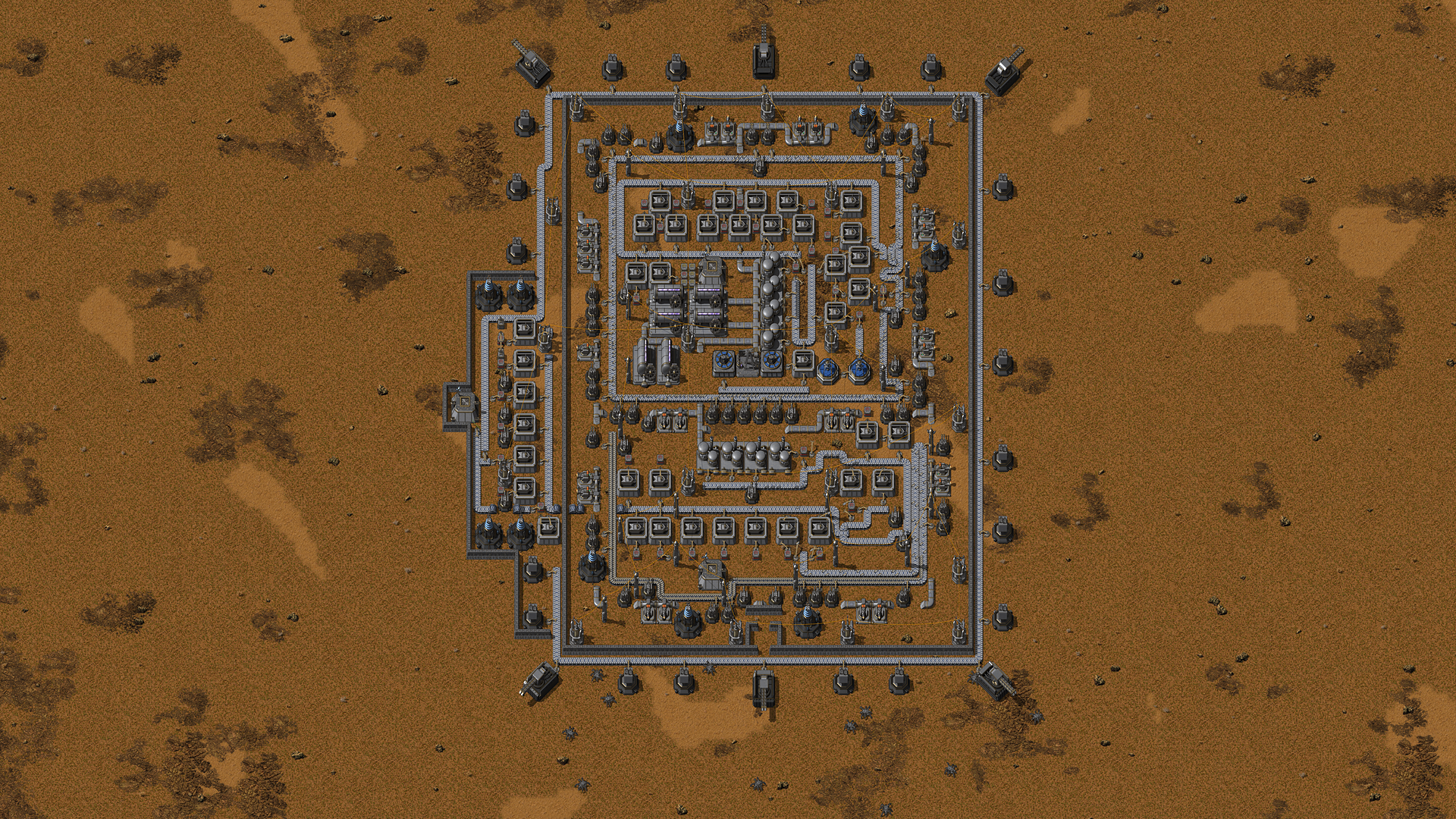Creator image of a factory built with Proliferation; illustrative project imagery, not a mothership-update capture.